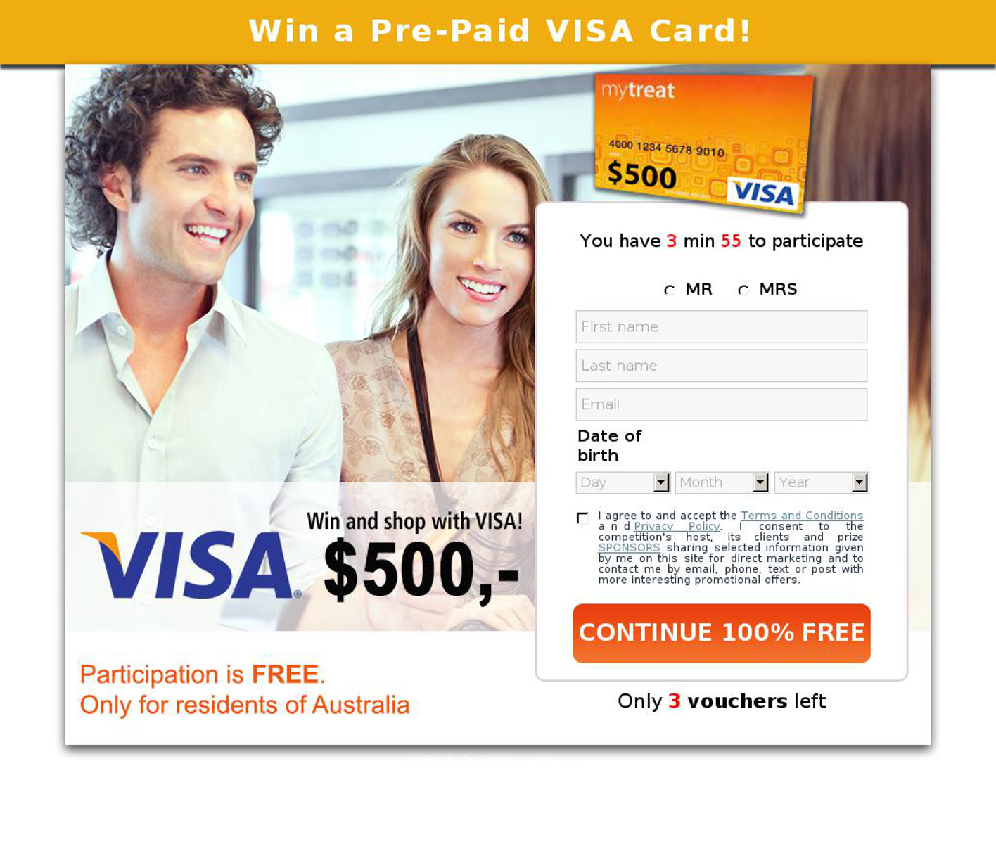Can you use a prepaid visa for only fans